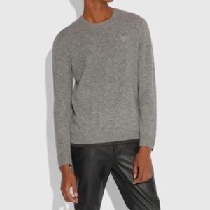 Coach Rexy Embroidered Patch Long Sleeve Sweater